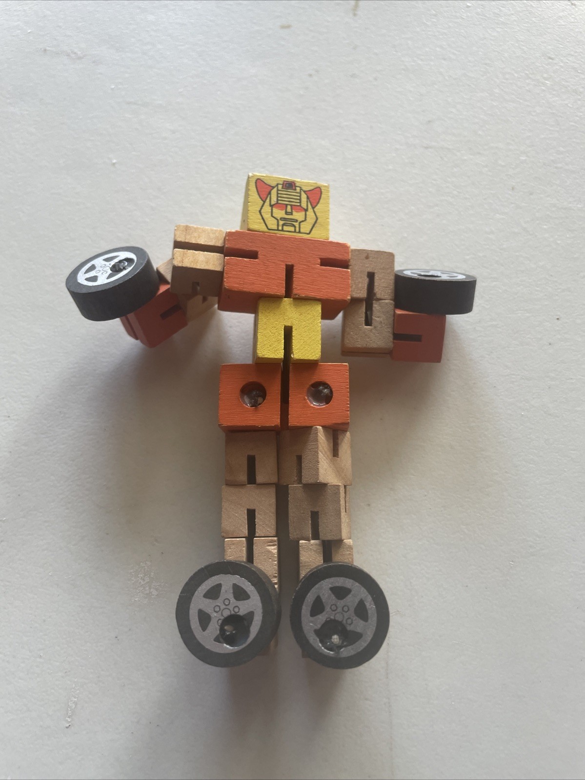 Skywalker Wooden Twist Puzzle – Robot Car, Wooden Puzzle Cube Transforming Toy