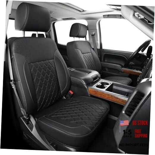 Chevy Silverado/Sierra Seat Covers for 2014-2018 Full Set – B Black