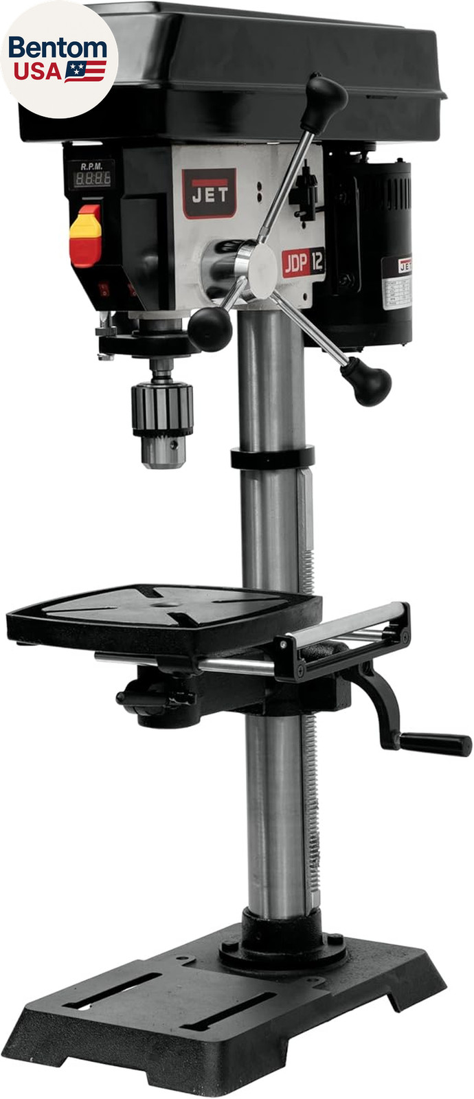 12-Inch Benchtop Drill Press, Variable Speed, 1/2 HP, 115V 1Ph (Model JWDP-12)