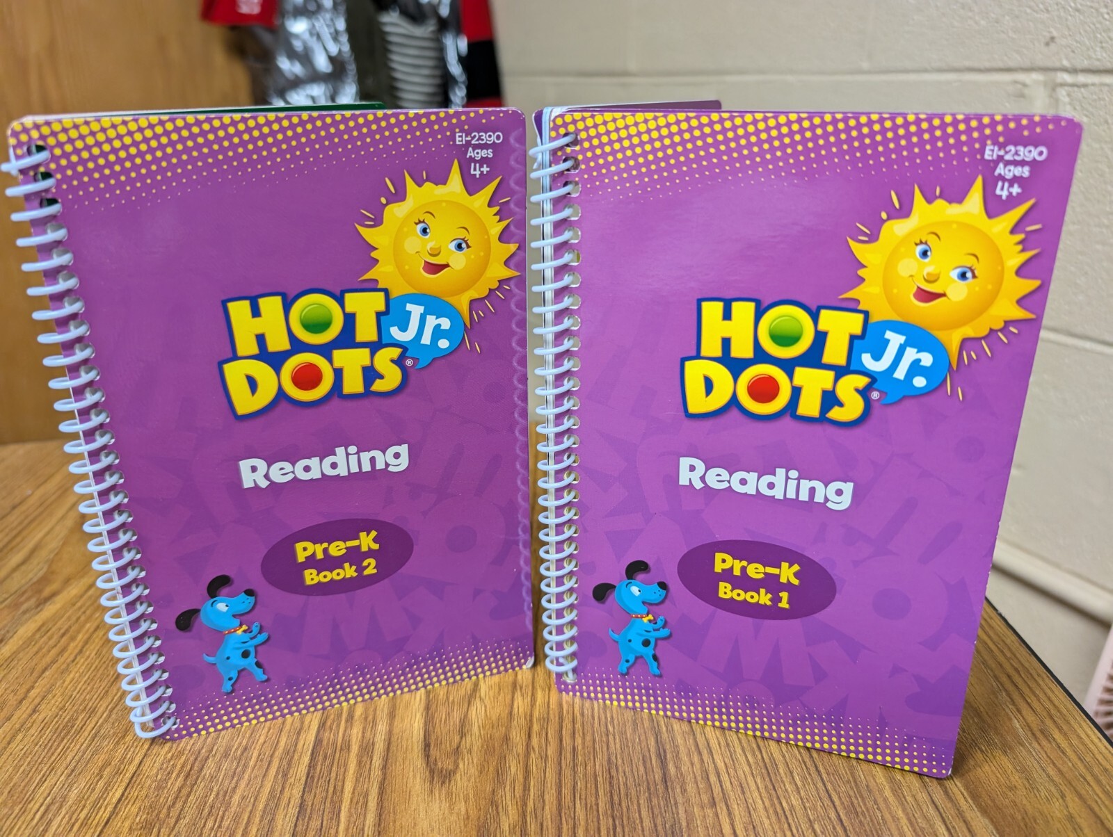2 Reading Hot Dots Book Ages Pre-K, 50 Pages in Each Book
