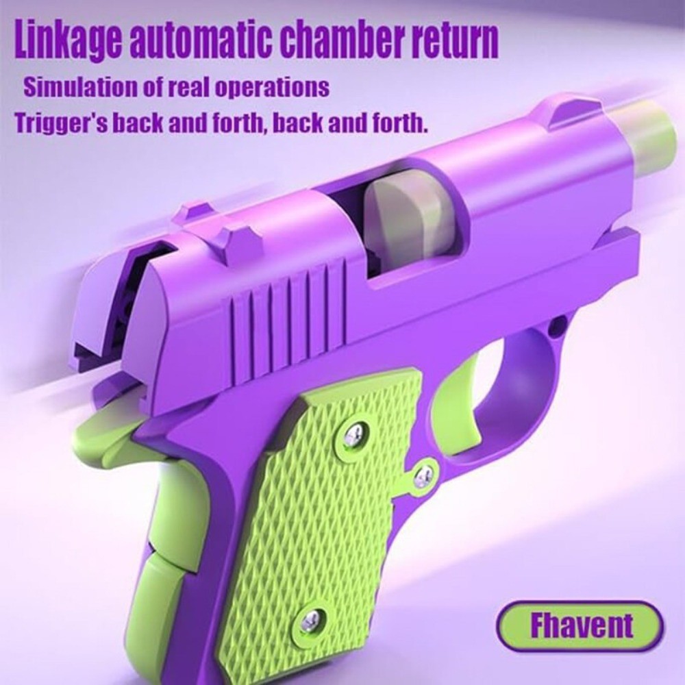 3D Printing Fidget Toy Gun Sensory Toy Anxiety Relief Toy Gravity Gun Adult Gift
