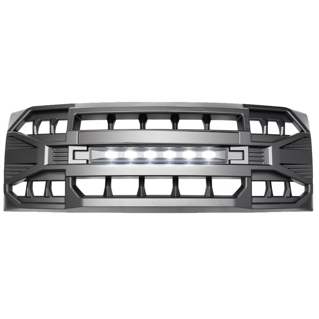 MEGAIE Front Grill F150 2009-2014 Matte Black Bumper Off Road