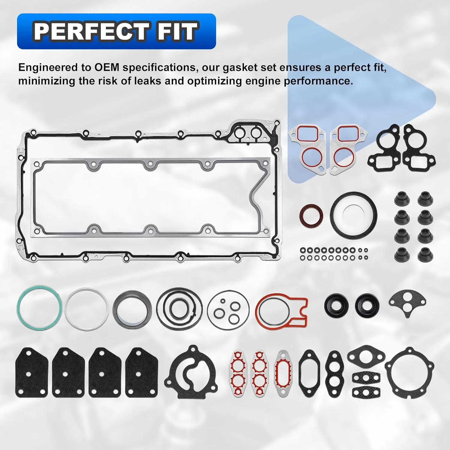 5.3 4.8 MLS Full Cylinder Head Engine Gasket Kit Compatible with 2002-2011 Chevy