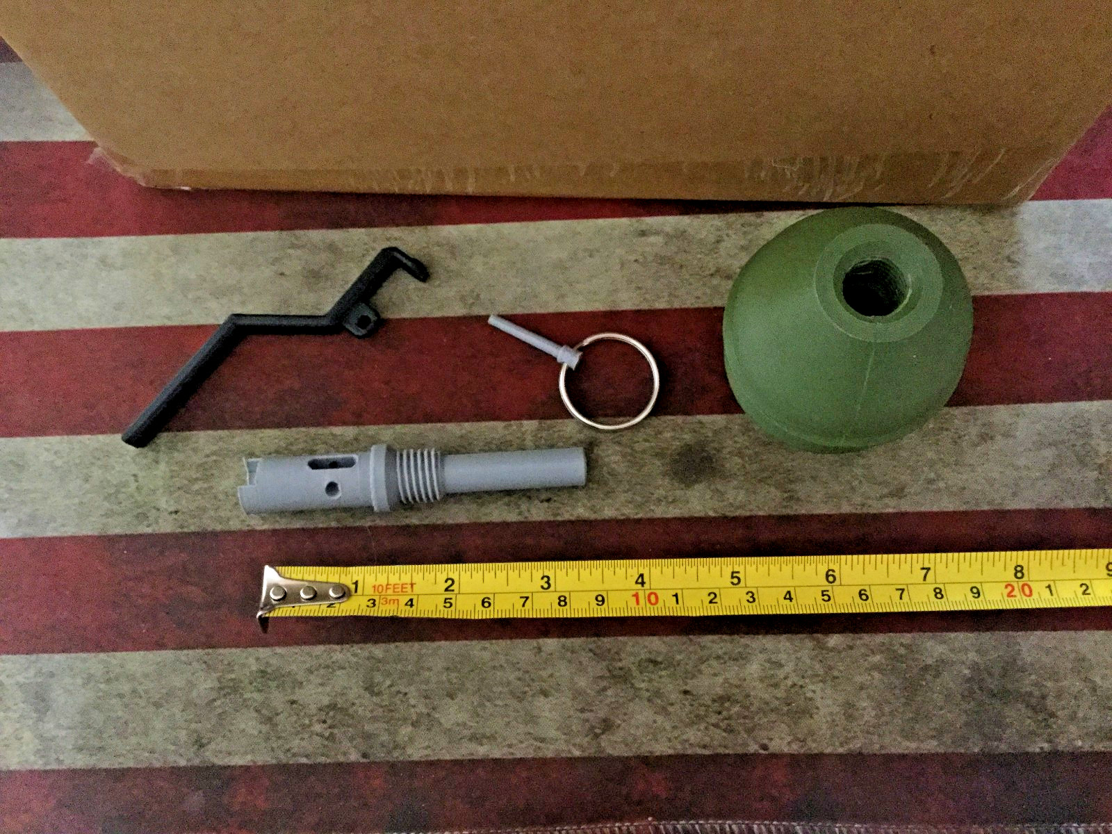 FAKE RGD-5 Soviet Russian Frag Grenade Accurate Size Plastic Replica Milsim