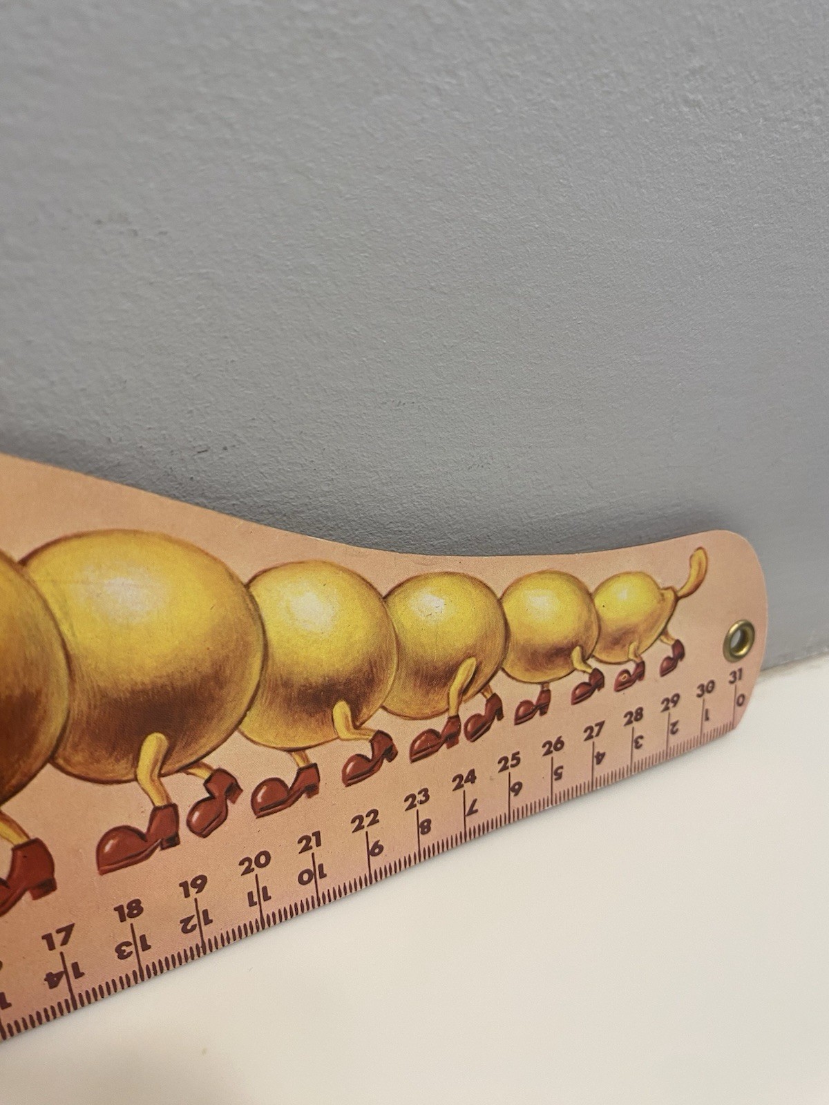 Vintage 1983 Centipede Foot Ruler Classroom Education Learning Measurement Tool