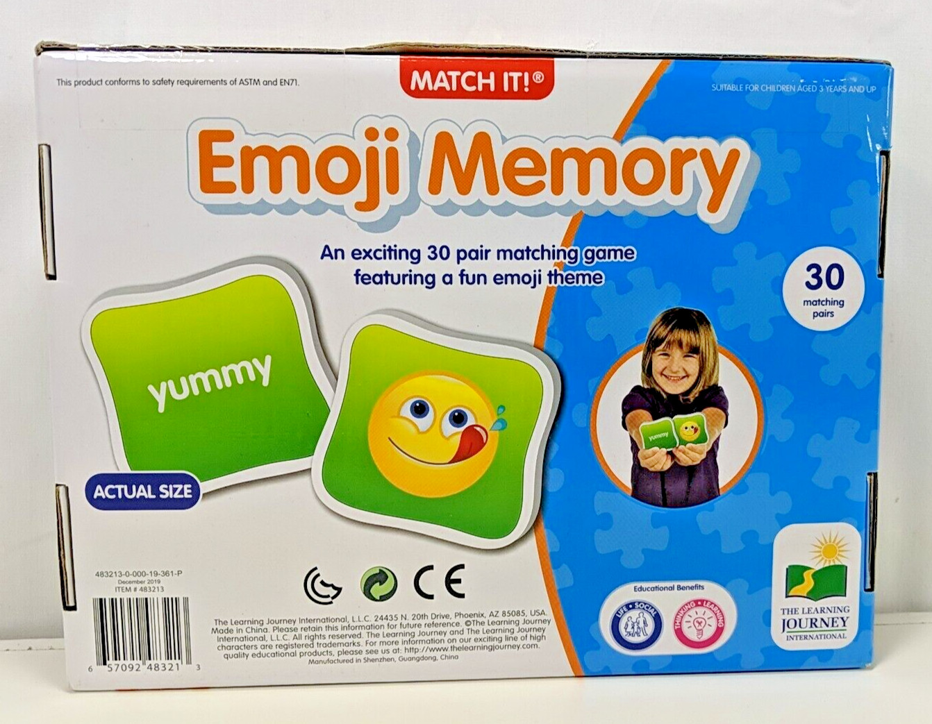 Match It! Emoji Memory Matching Game by The Learning Journey