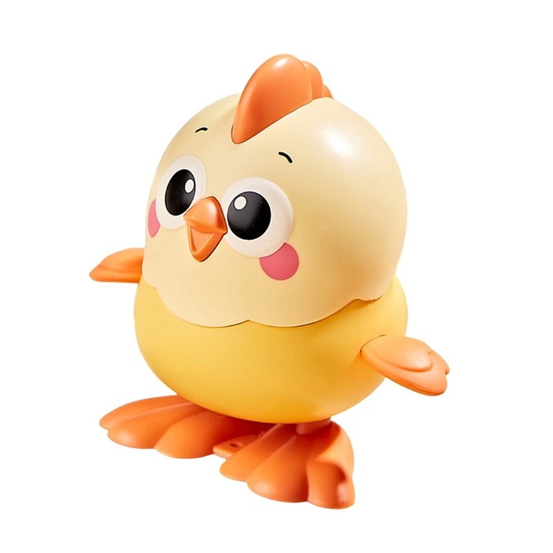 Colorful Wind Up Chick Toy for Toddler Engaging Movement Interactive Winding Toy