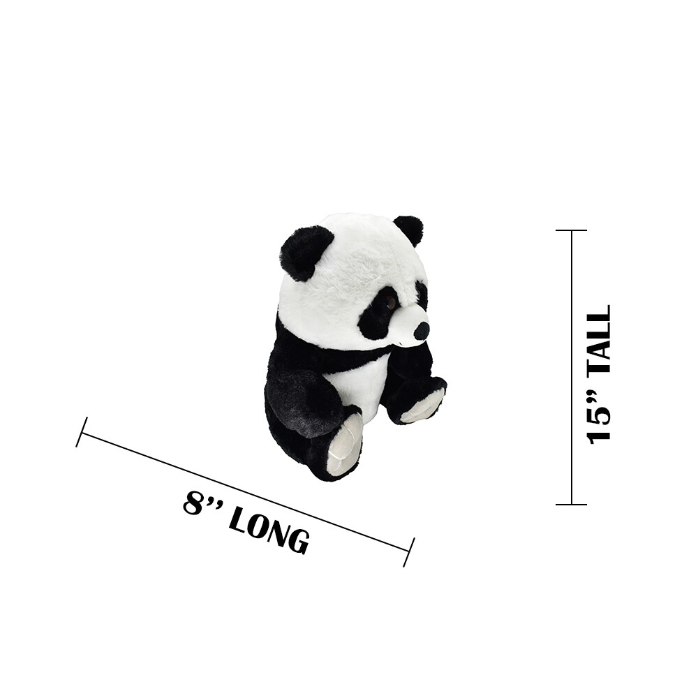 Panda, Sitting Realistic Cute Stuffed Animal Plush Toy, Kids Gift 15″ F4351