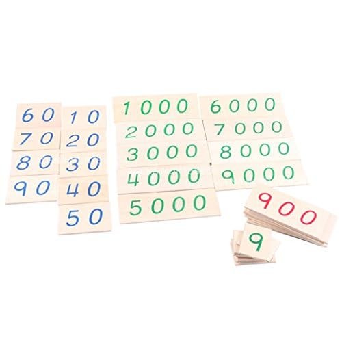 Materials-Small Wooden Number Cards with Box (1-9000)