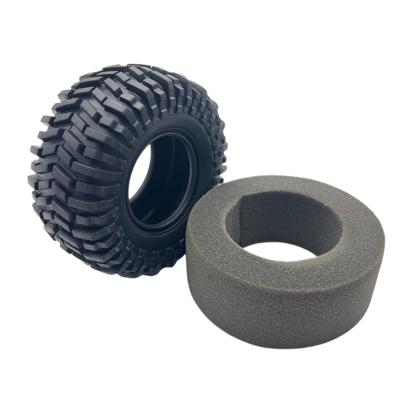 2.2 Crawler Tires with Foam Inserts for TRX4 Axial SCX10 III/II Wraith Redcat…