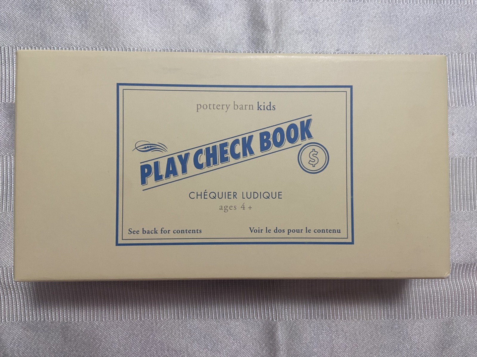 Pottery Barn Kids- Play Bank Check Book 2010- NEW in Original Box