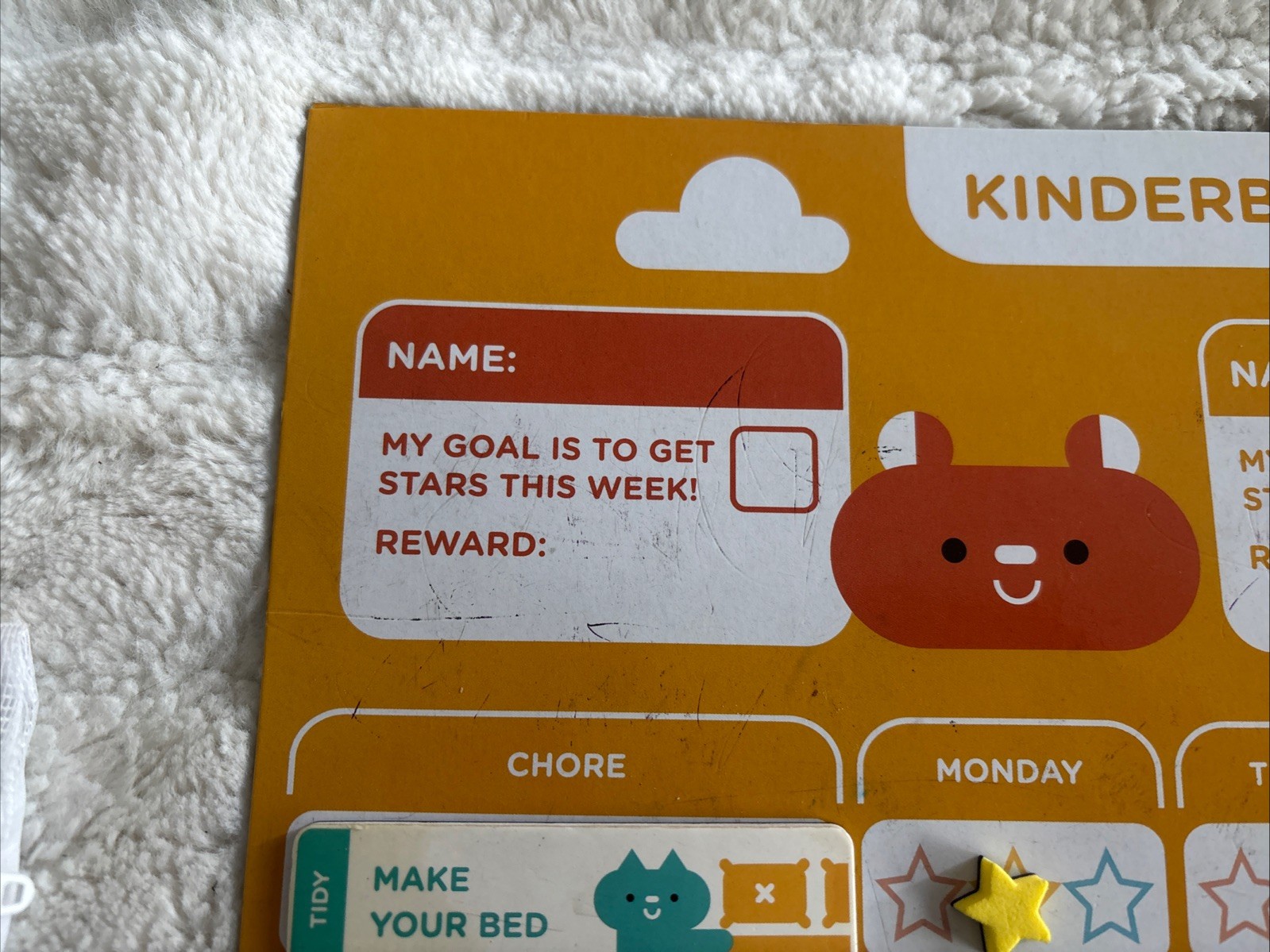 Kinderberries Magnetic Rewards Chart Behavior Goals Chors Chart Dry Erase