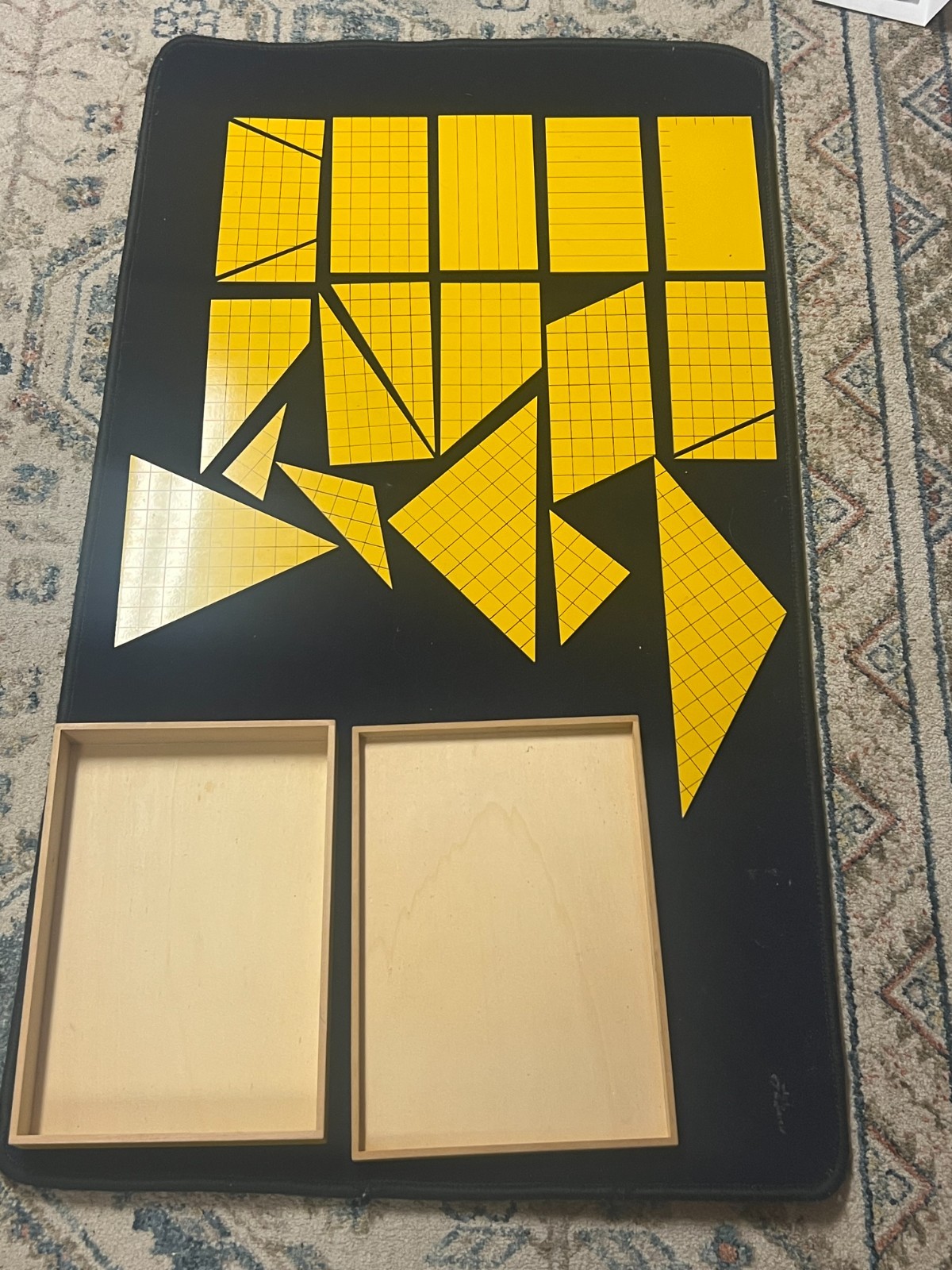 Gonzagarredi Yellow Triangles of Area Montessori