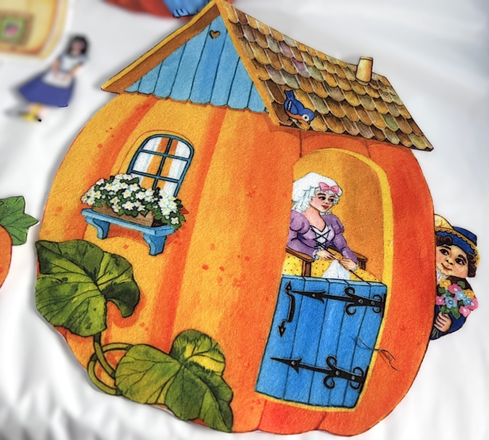 Vintage Little Folk Visuals Nursery Rhymes Felt Storyboard Pieces Peter Pumpkin