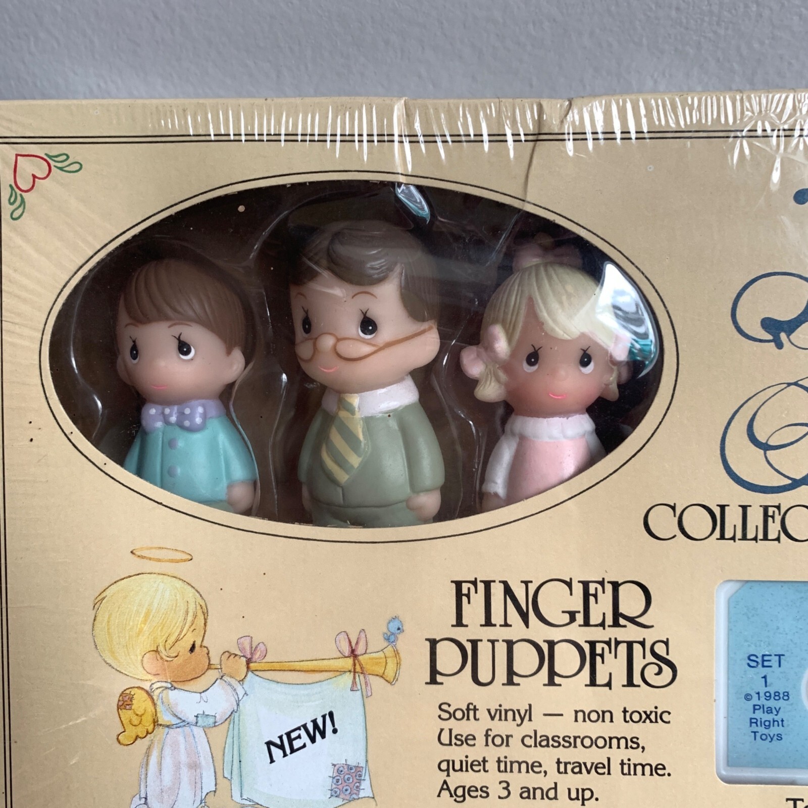Precious Moments Finger Puppets Character Qualities Cassette Tape Set New