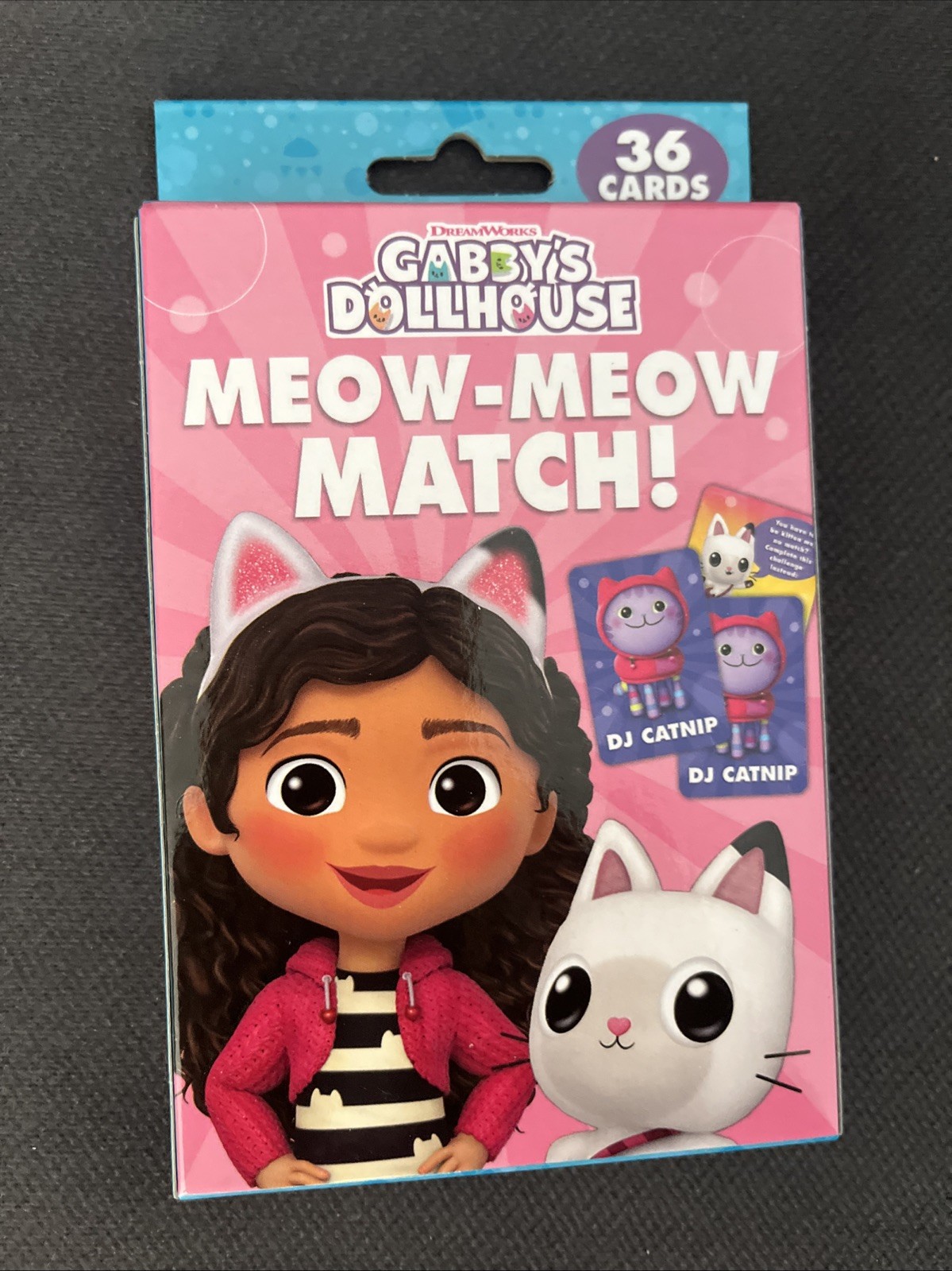 Gabby’s Dollhouse Meow-Meow Match Memory Game Pack 36 Learning Cards New In Box