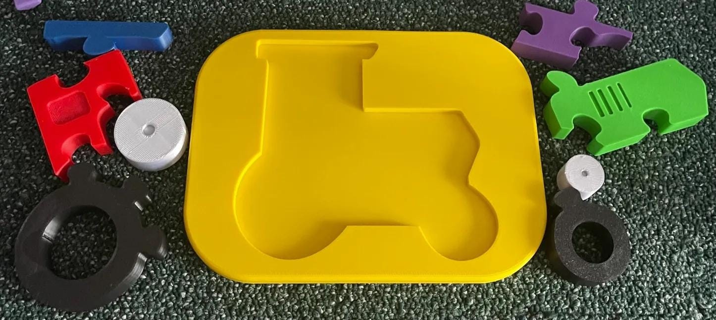Tractor Shape Puzzle for Kids – Motor Skills Development and Shape Orientation