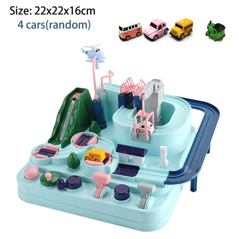 Kids Racing Track Car Adventure Toy Set Mechanical Train Educational Game