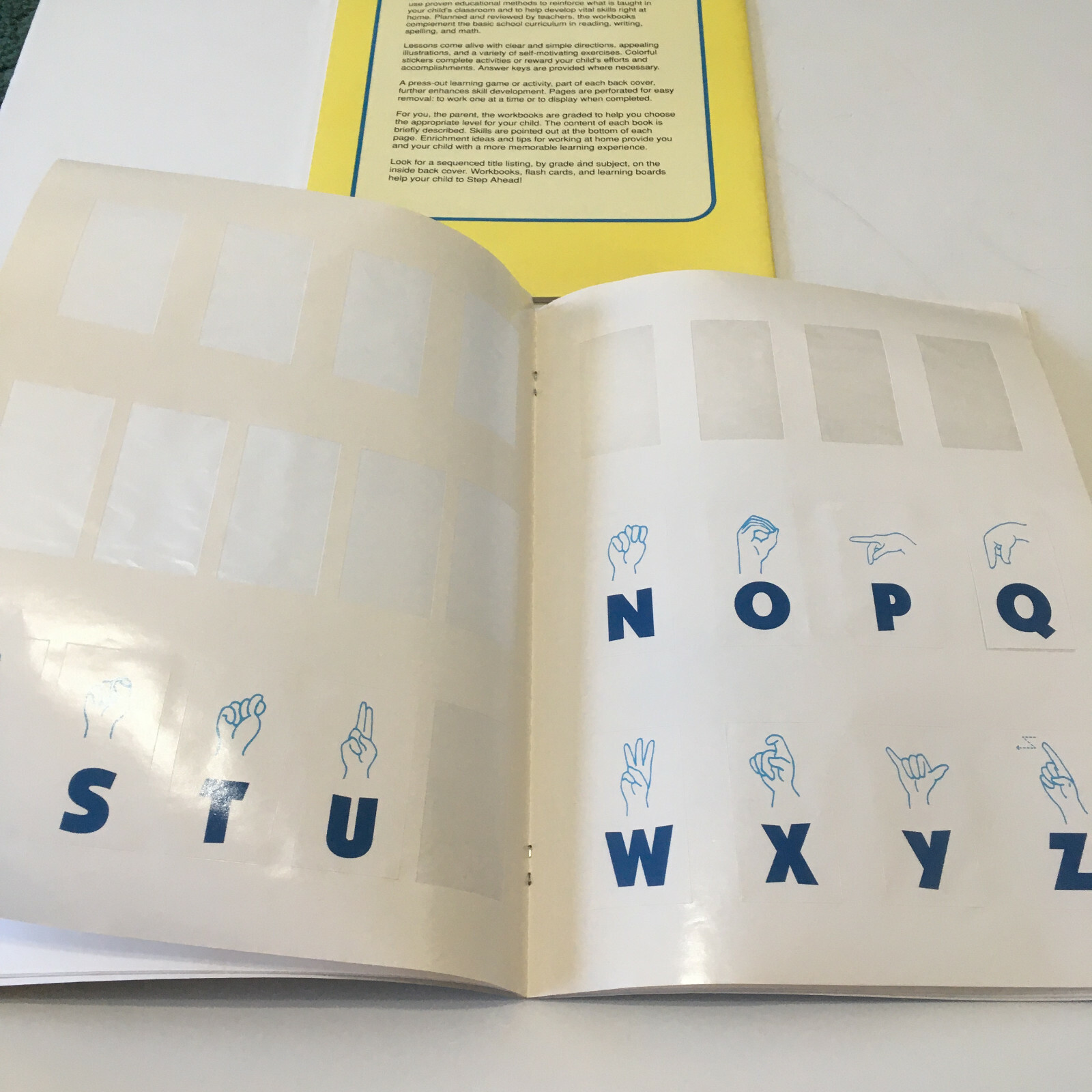 Golden step ahead cursive writing beginning to read book 1 blue’s clues signs