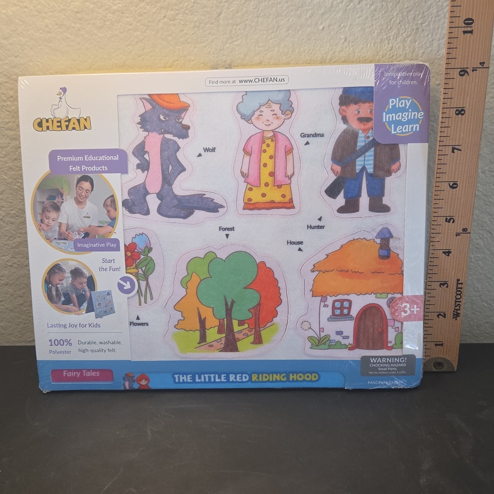 CHEFAN Felt Board Set The Little Red Riding Hood Fairy Tales Multicolor Age 3+