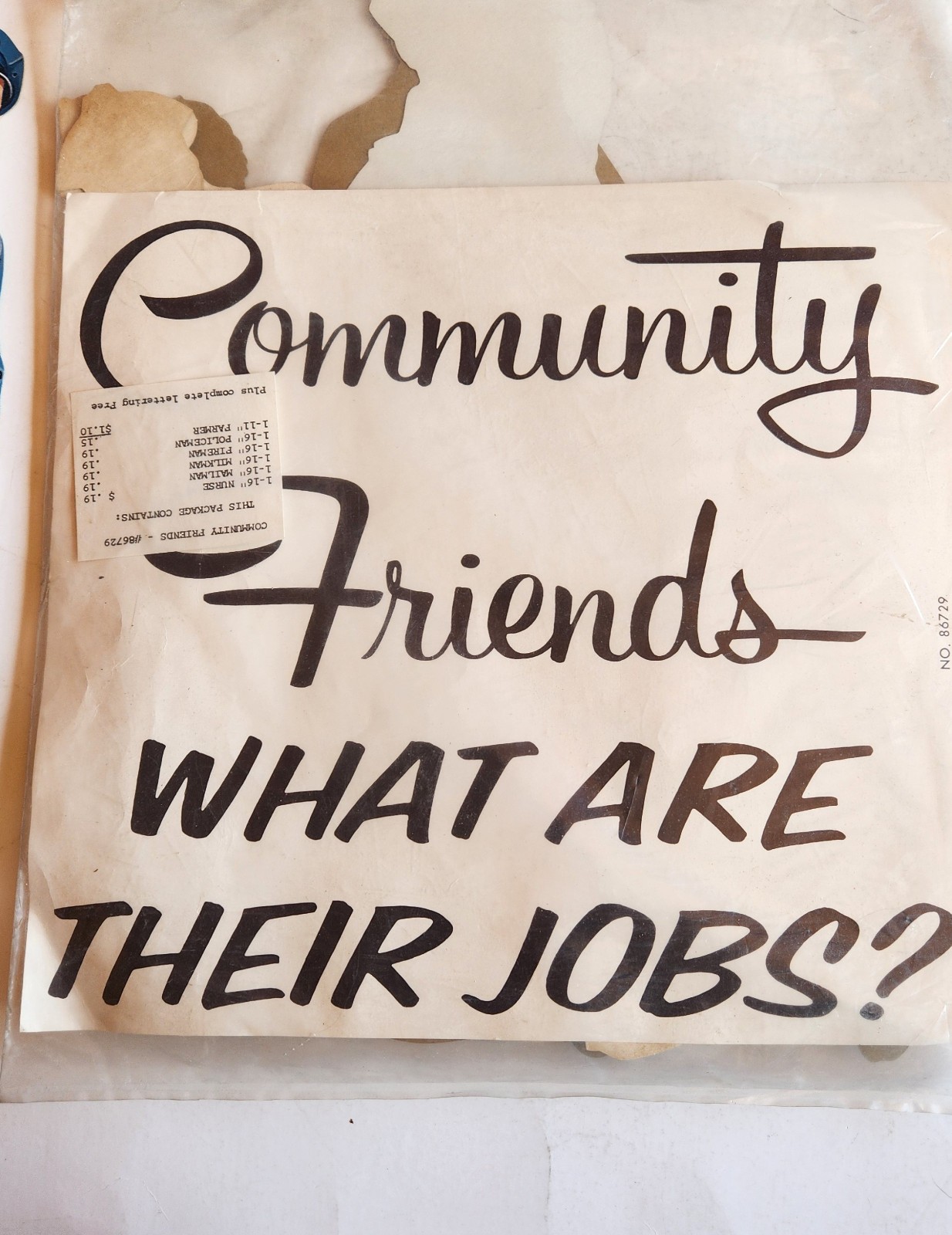 Decorative Cutouts Community Friends What Are Their Jobs? Euraka-Carlisle
