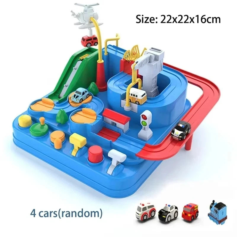 Kids Racing Track Car Adventure Toy Set Mechanical Train Educational Game