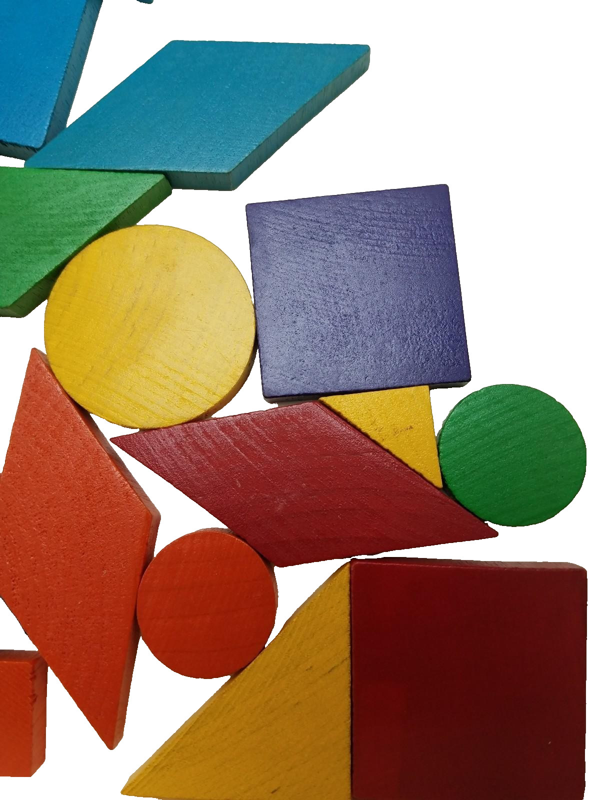 Vtg 80’s Design Discovery Toys Educational Wood Tangrams w Book COMPLETE! JK1