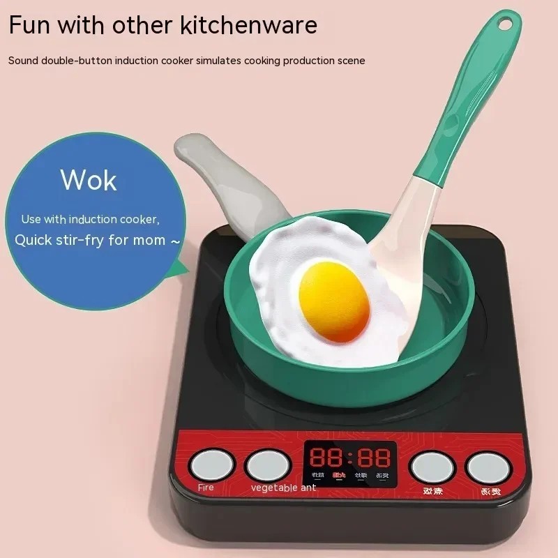Kids Kitchen Play Set 92/69/59PCS Cooking Toy Pots Food Accessories