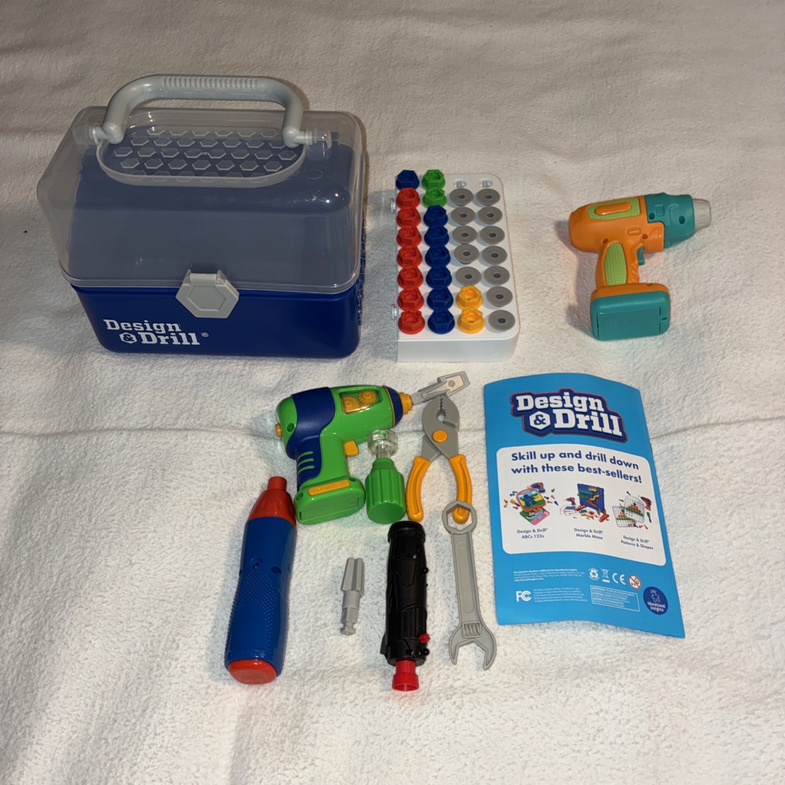 Educational Insights Design & Drill Toolbox (4165) Replacement Parts w/Toolbox