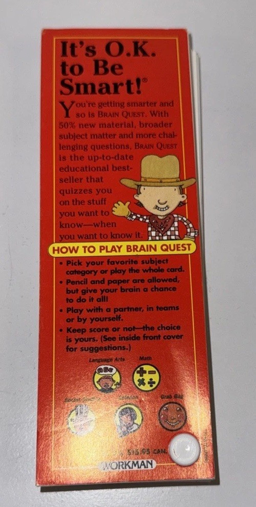 Brain Quest 2nd Grade Q&A To Challenge the Mind 1,000 Questions Ages 7-8