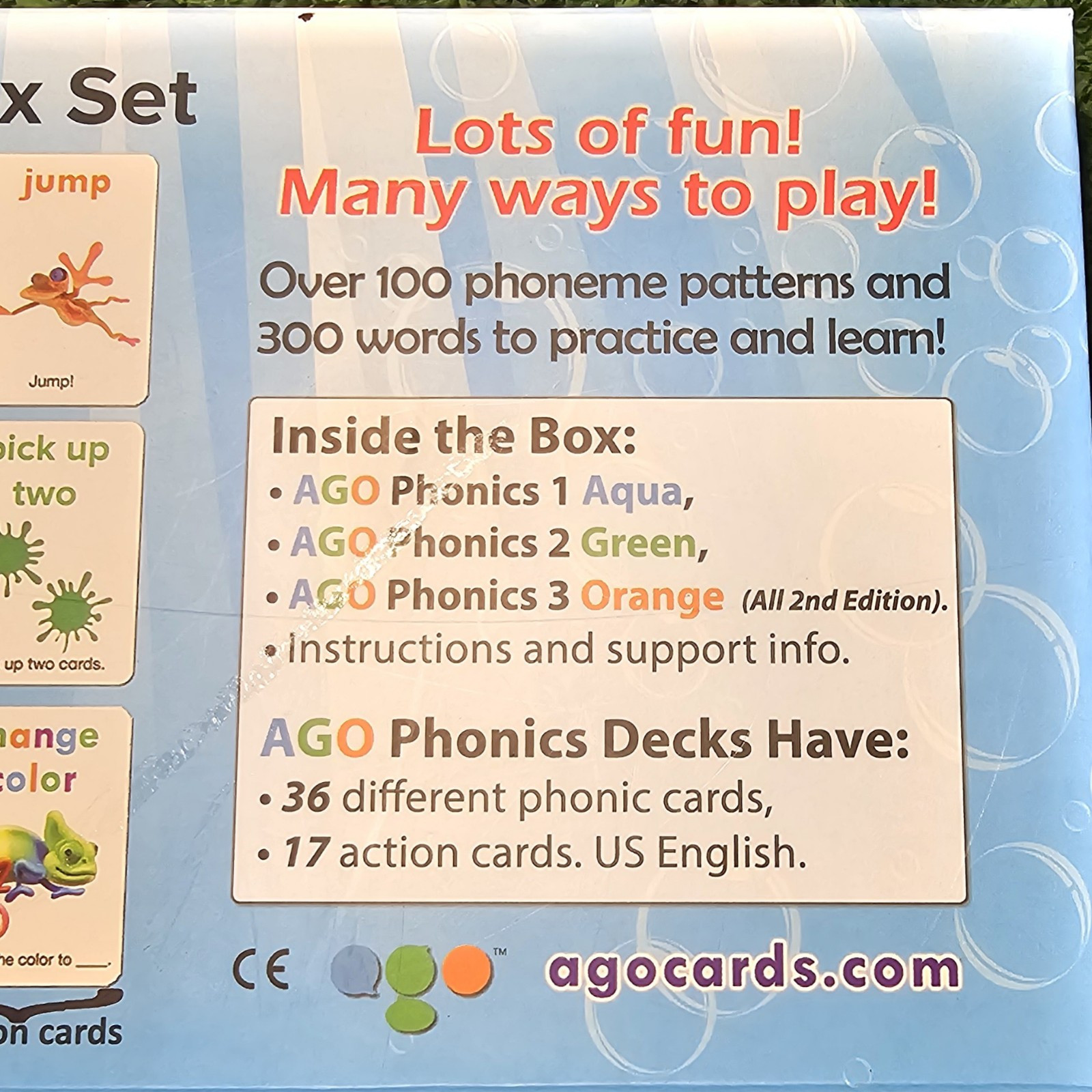 AGO QnA ESL Card Game for Learning English. 3 Level Box Set. Practice English…