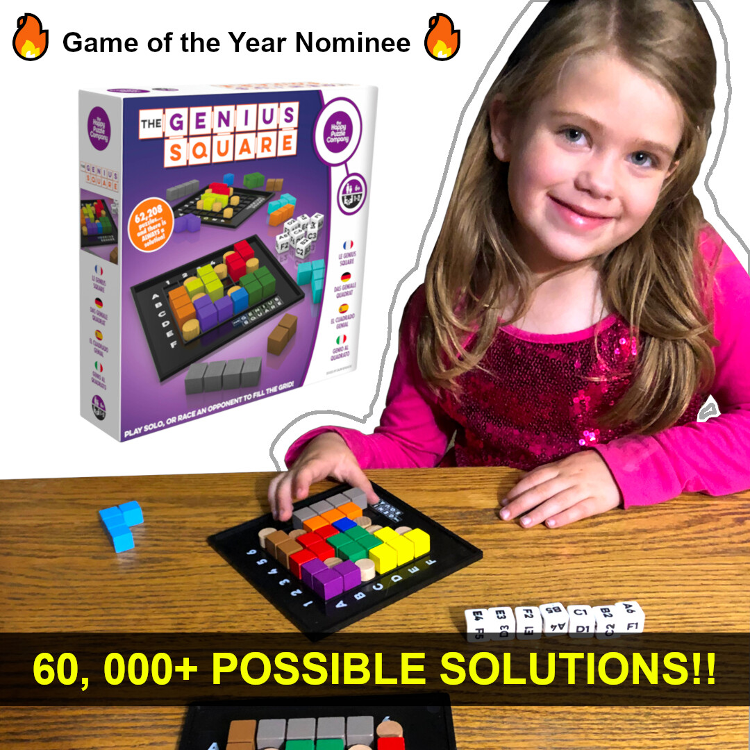 The Genius Square – STEM Puzzle Game! Game of the Year Nominee! 62208 Solutions