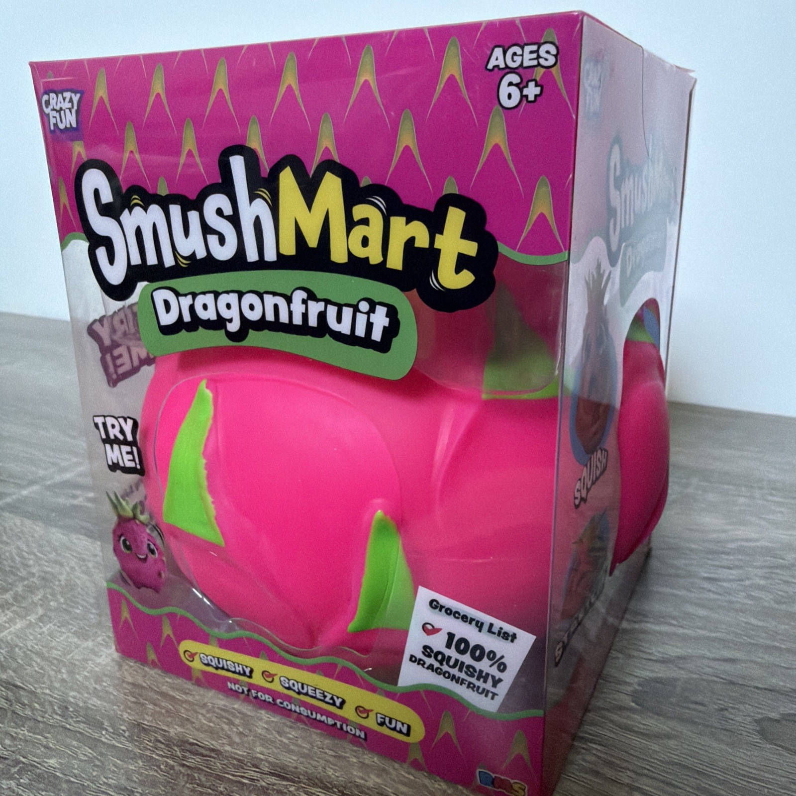 SmushMart Dragonfruit Squishy Squeeze Toy Crazy Fun RMS NEW