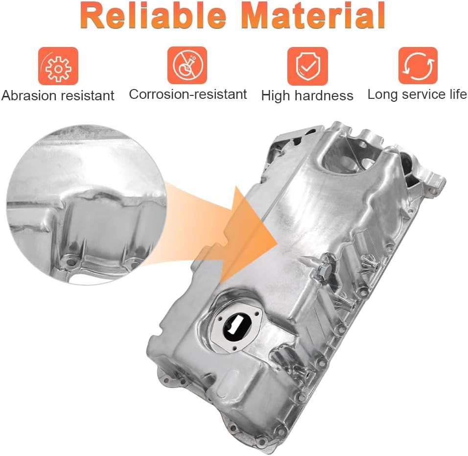 Engine Oil Pan Compatible with Volkswagen Passat 2016-2022, Teramont 2018-2023,