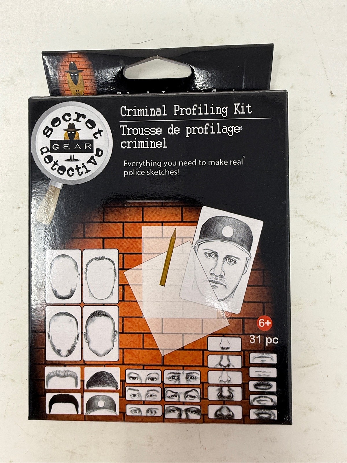Secret Detective Criminal Profiling Kit 31 Pc New