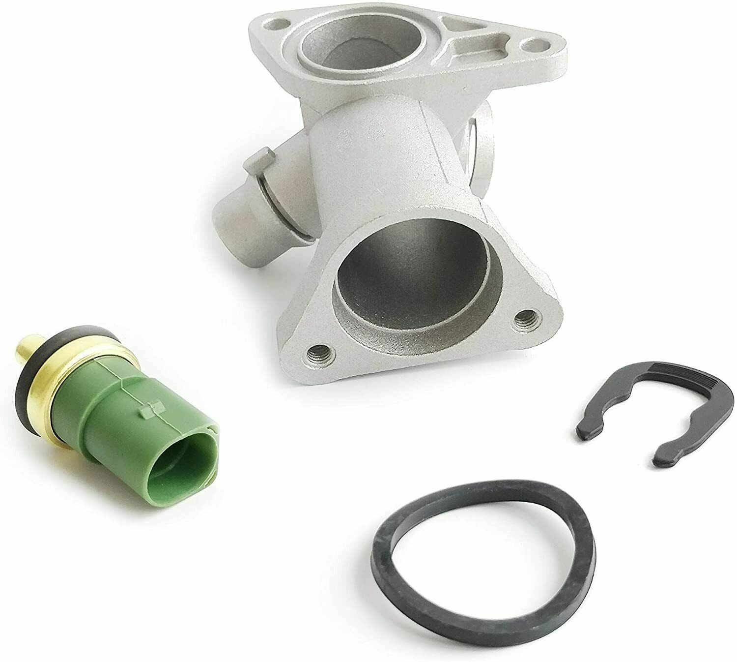 Cast Aluminum Cylinder Head Coolant Flange For 00-05 VW Passat B5 GLS A4 1.8T
