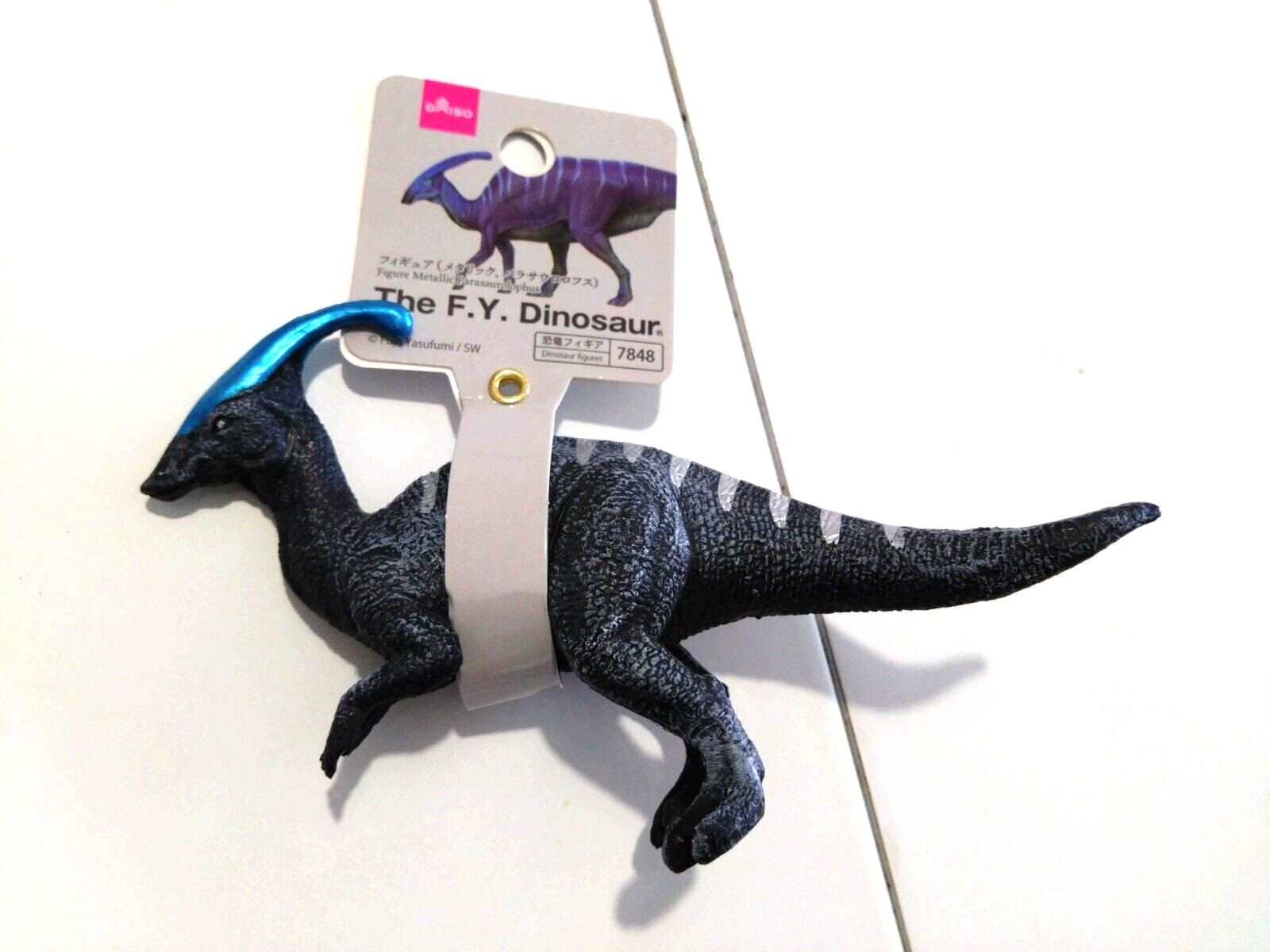 Figure, The F,Y, Dinosaur Metallic Parasaurolophus, Daiso, resin, approx. 15cm
