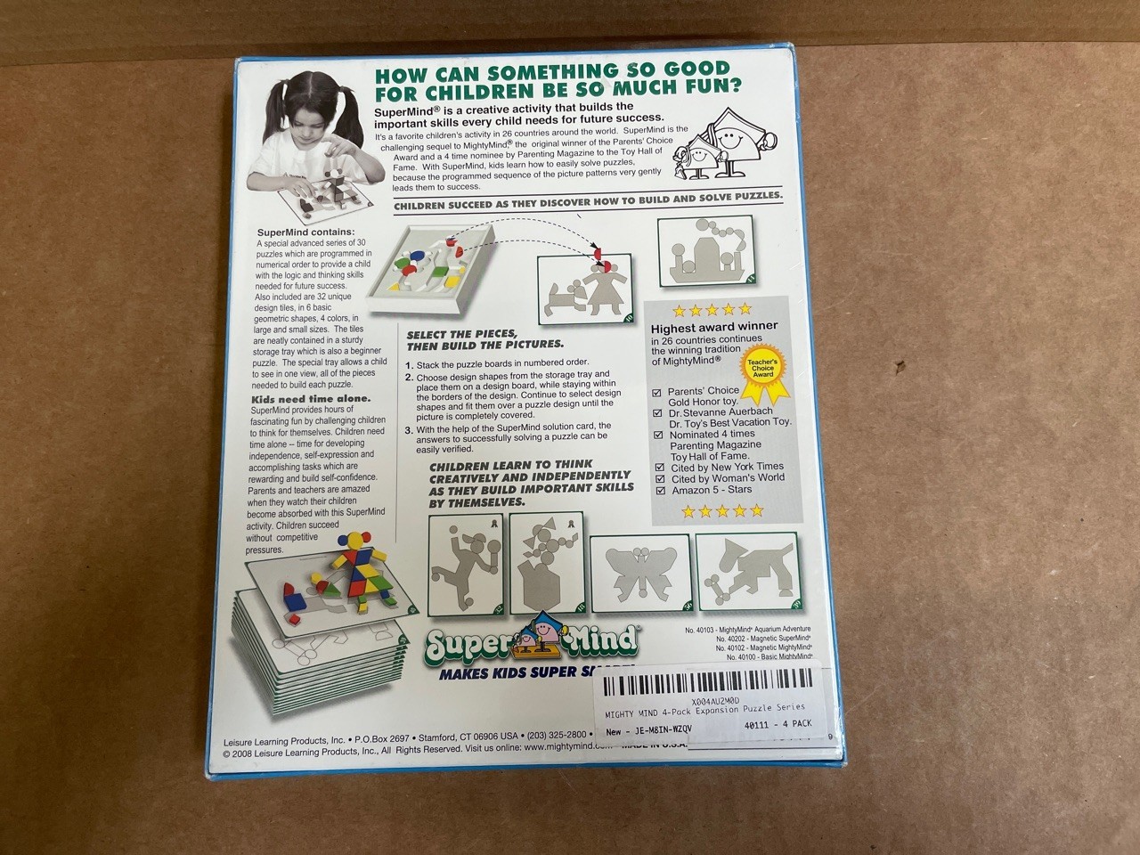 Mighty Mind Puzzle Building Skills – Full Set – RARE Bundle Set 4 Pack 40111 New