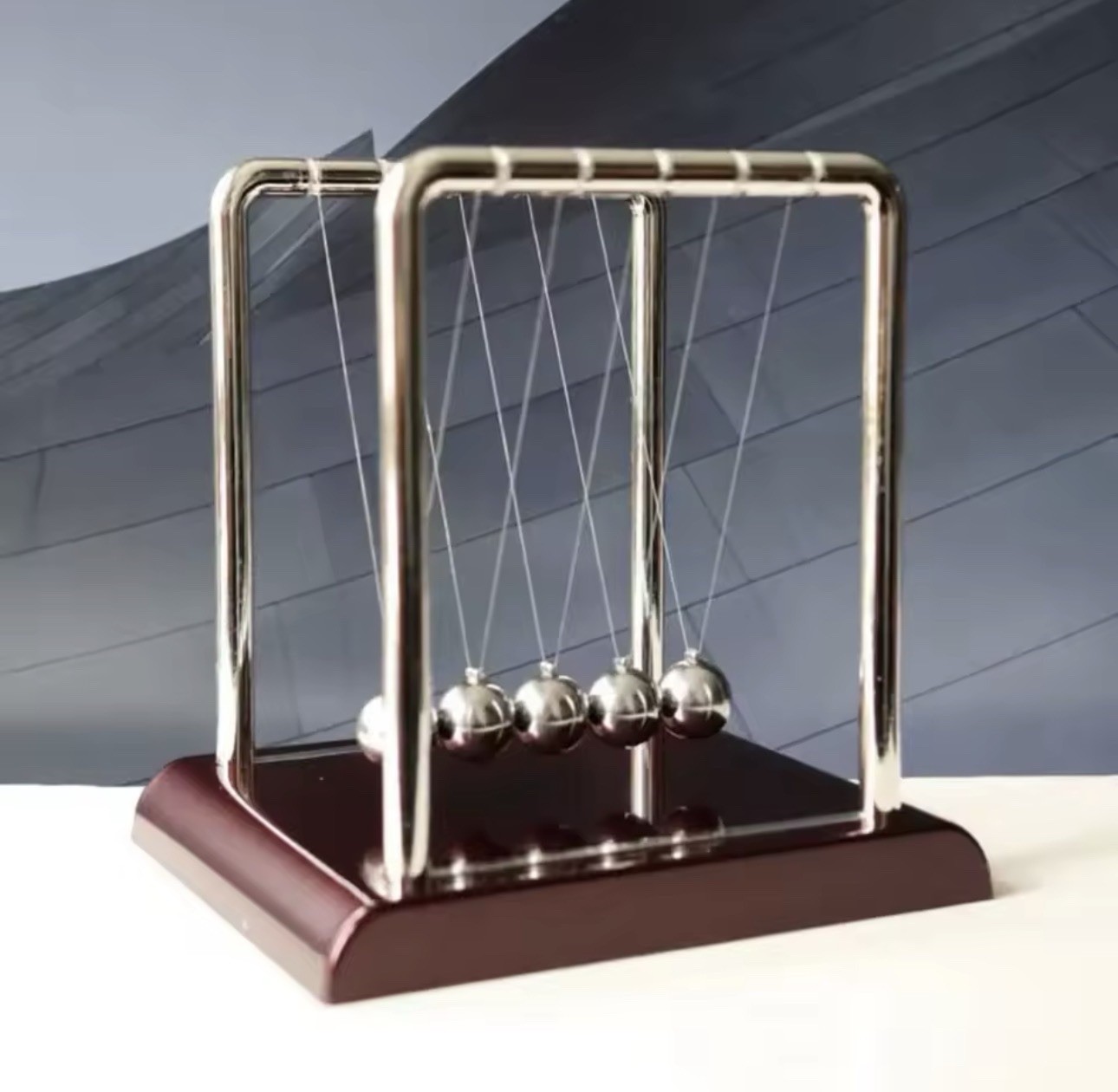 Newton’s Cradle Balance Balls Desk Toy Physics Science Educational Office Decor