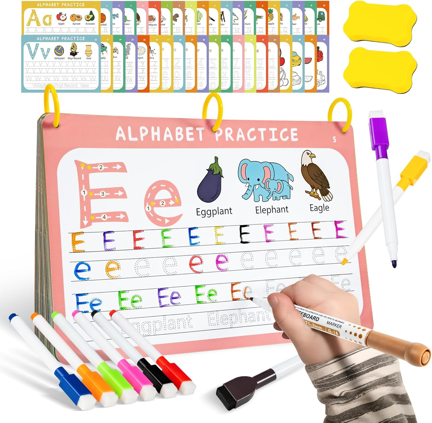 Preschool Learning Activities Educational Workbook: Prek Handwriting Practice Tr