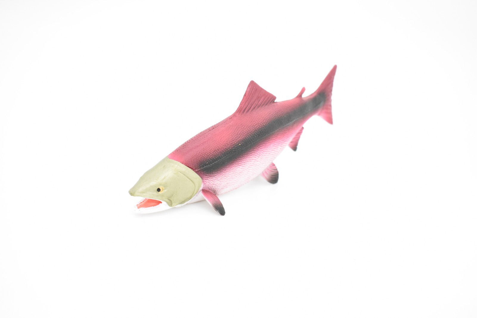 Salmon, King, Spawning, Fish, Figure Realistic Rubber Model, Hand Painted Toy