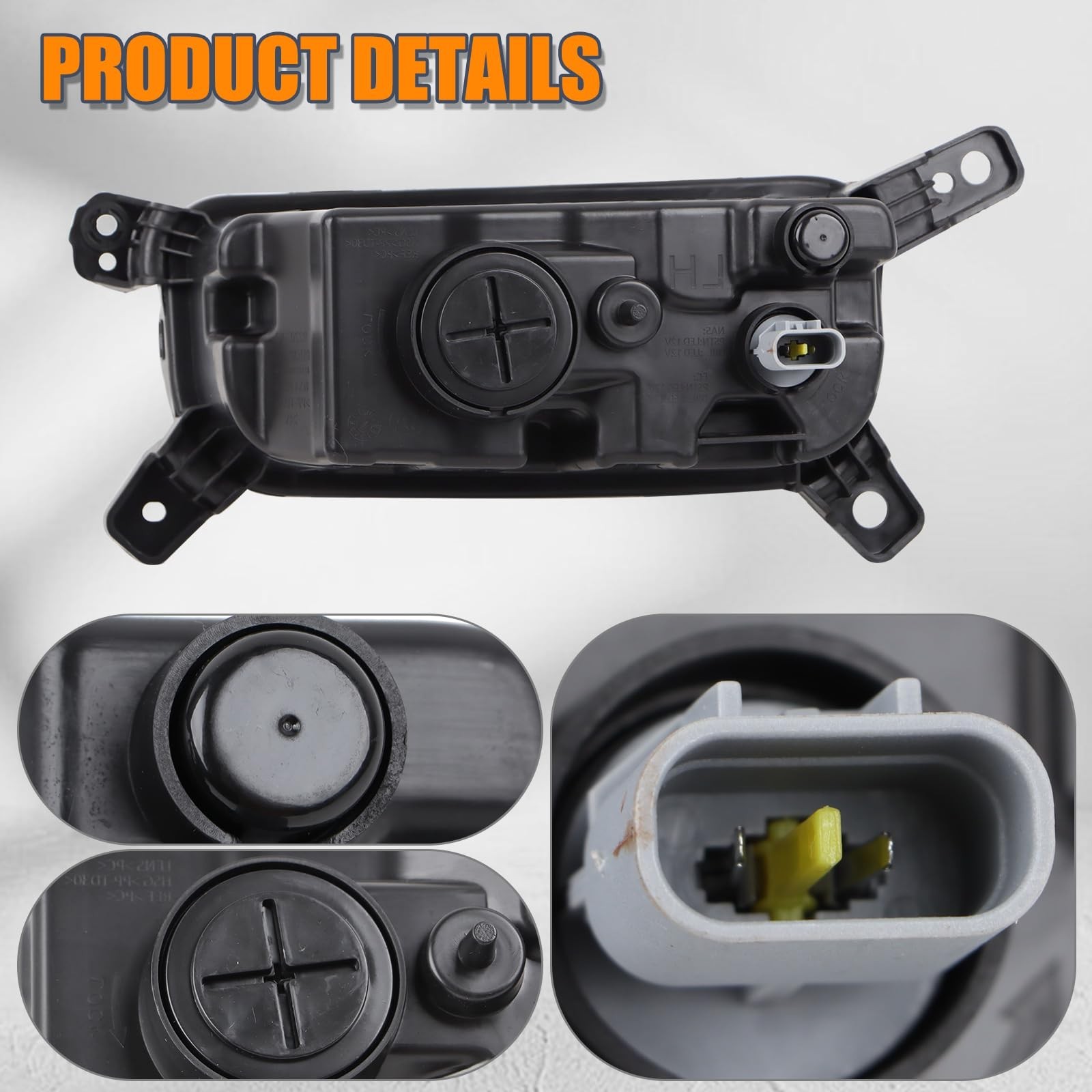RH Black Clear Trim Single-Projector DRL Headlights Compatible With 2025 Hyun…