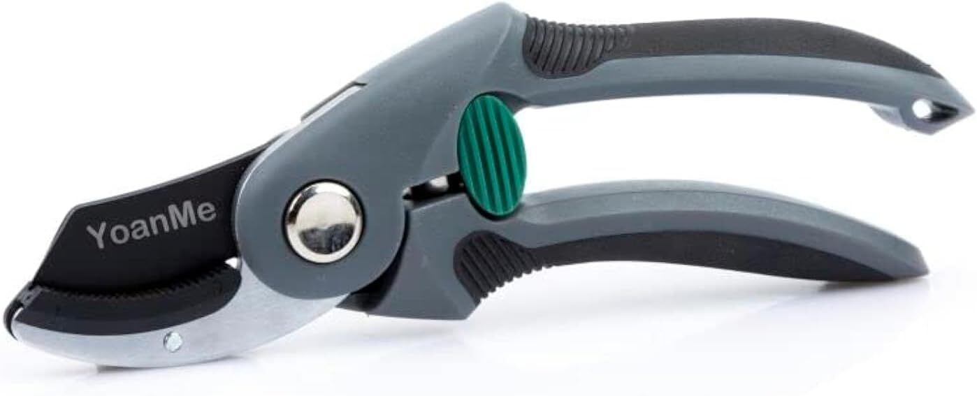 YoanMe-Gardening Scissors, 8″ Heavy Duty Anvil Pruner, Tree Trimmers