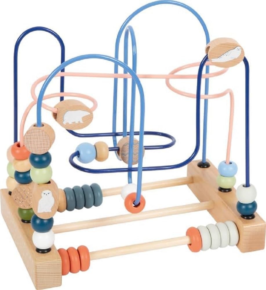 small foot Bead Maze Arctic made of FSC 100%-certified wood, motor activity toy