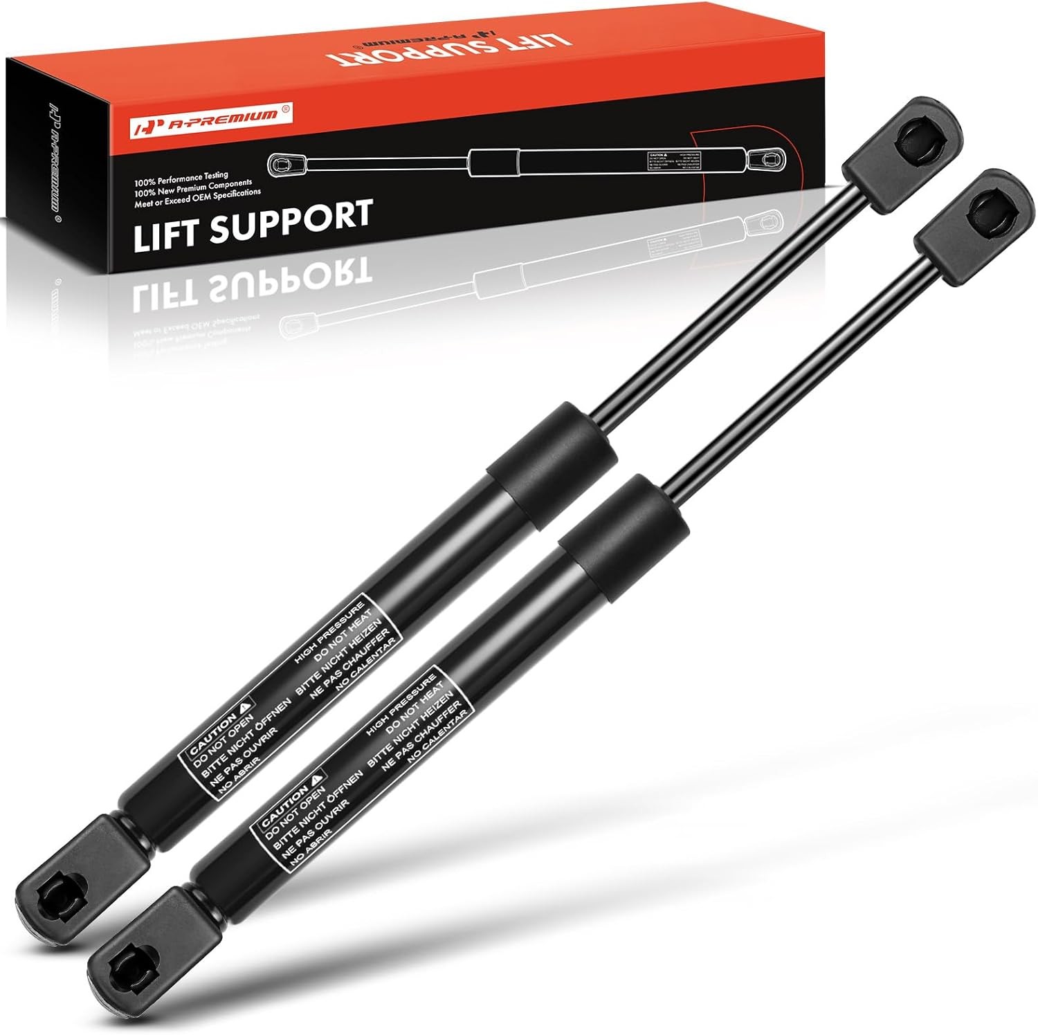 A-Premium Front Hood Lift Supports Shocks Struts Compatible with Ford Models – F
