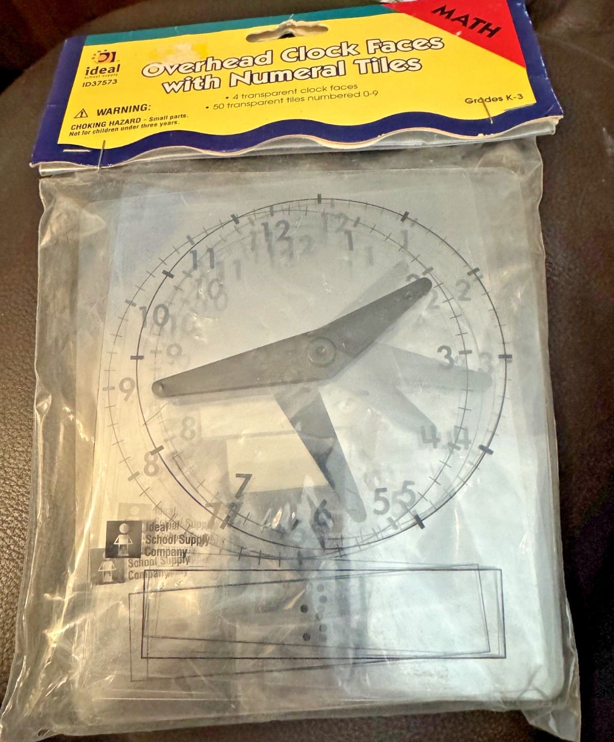 IDEAL OVERHEAD CLOCK FACES WITH NUMERAL TILES ID37573