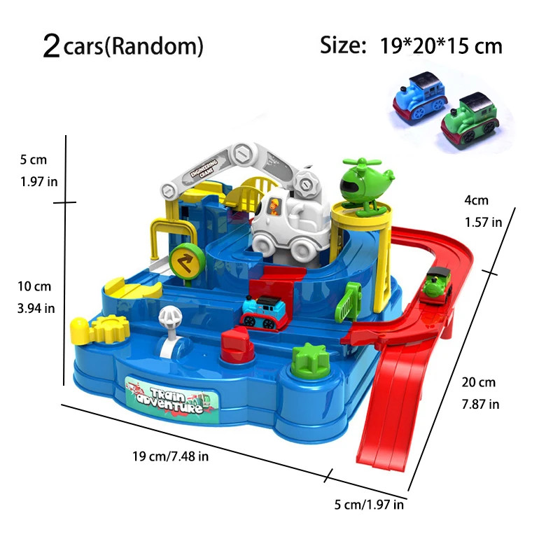 Racing Rail Car Model Educational Toys Children Track Adventure Game Brain Mecha