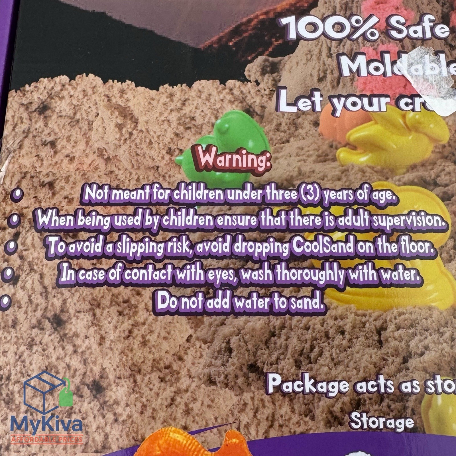 CoolSand moldable sand dino discovery set 3D dinosaur figures kids toy