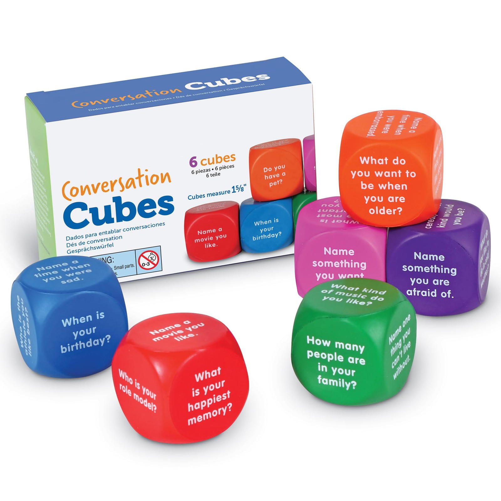 Conversation Cubes, Communication Toys, Team Building Exercises, Foam Cubes