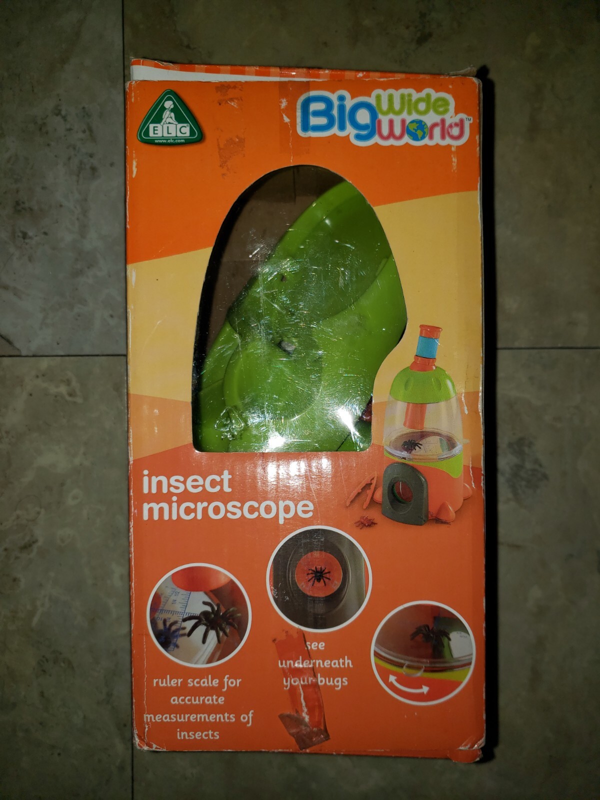 ELC Kids Bug Insect Collection and Viewer Insect Microscope BIG WIDE WORLD 3yrs+